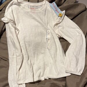 Cat & Jack Cream Long Sleeve Tee